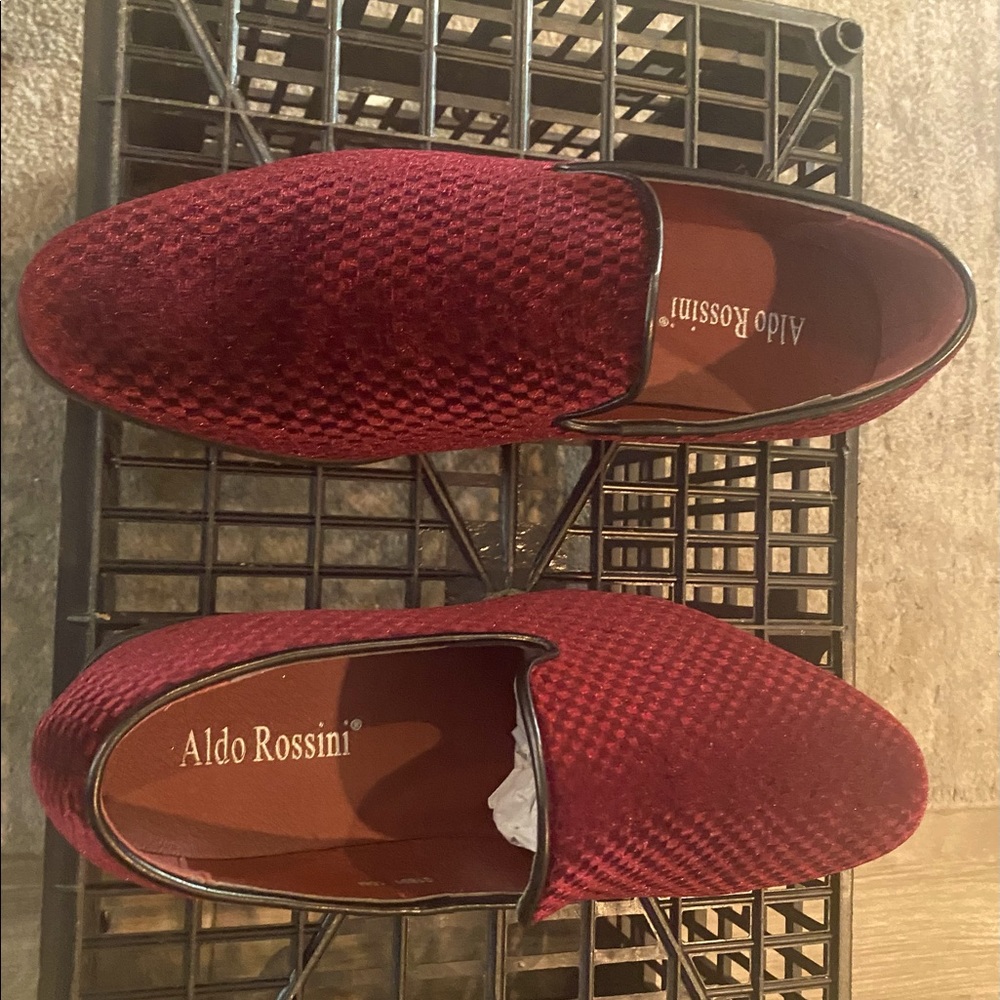 Aldo Rossini Burgundy Beck Velour Loafer